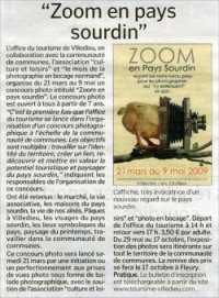 Zoom en pays sourdin 2009